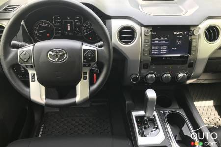 Interior of the 2021 Toyota Tundra CrewMax SR5